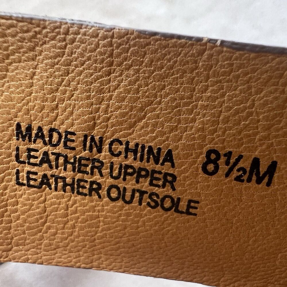 Michael Kors Tan Leather Slingback Heeled Sandal‎ Heels Women 8.5 M Designer - Picture 14 of 16